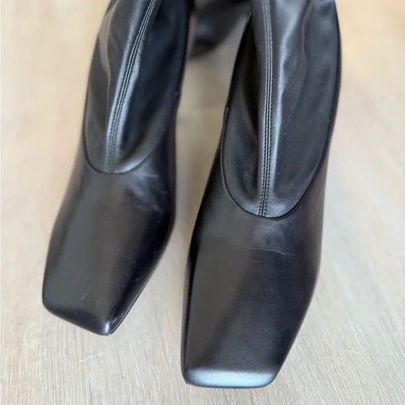 New Jimmy Choo Mire Square-Toe Thigh-High Leather Boots 38.5 $1,695 - Picture 10 of 15